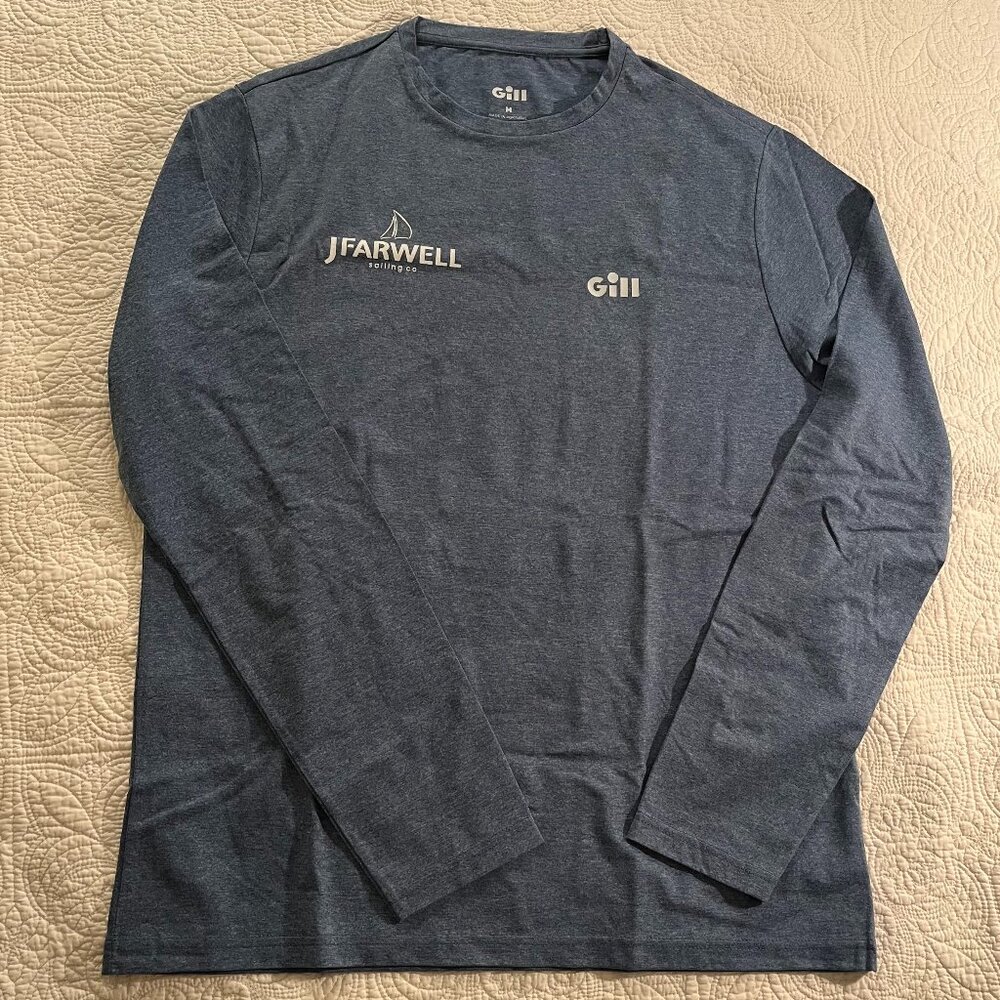 Gill Men’s Technical Long Sleeve – Navy Heather (Size M)